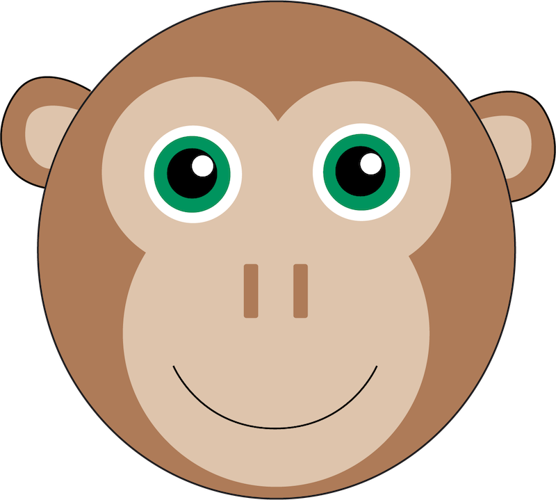 Headshot for the FitMoji Mojo the Monkey
